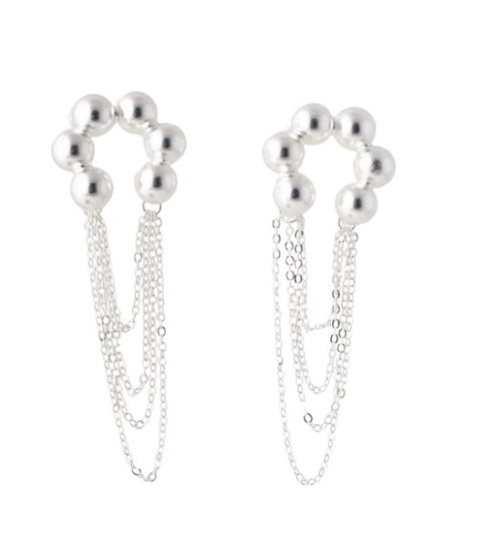 Aretes Aire Silver
