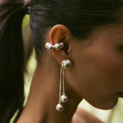 Aretes Agua de Coco Silver