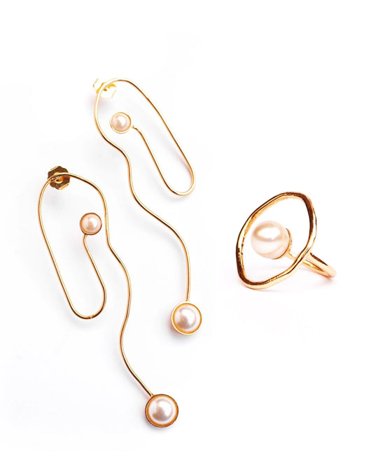 Set Afrodita (Aretes + Anillo)